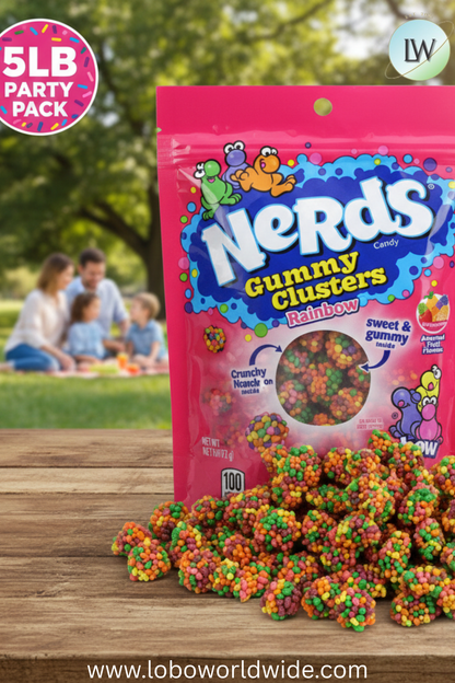 Nerds Gummy Clusters Rainbow (Various Sizes)