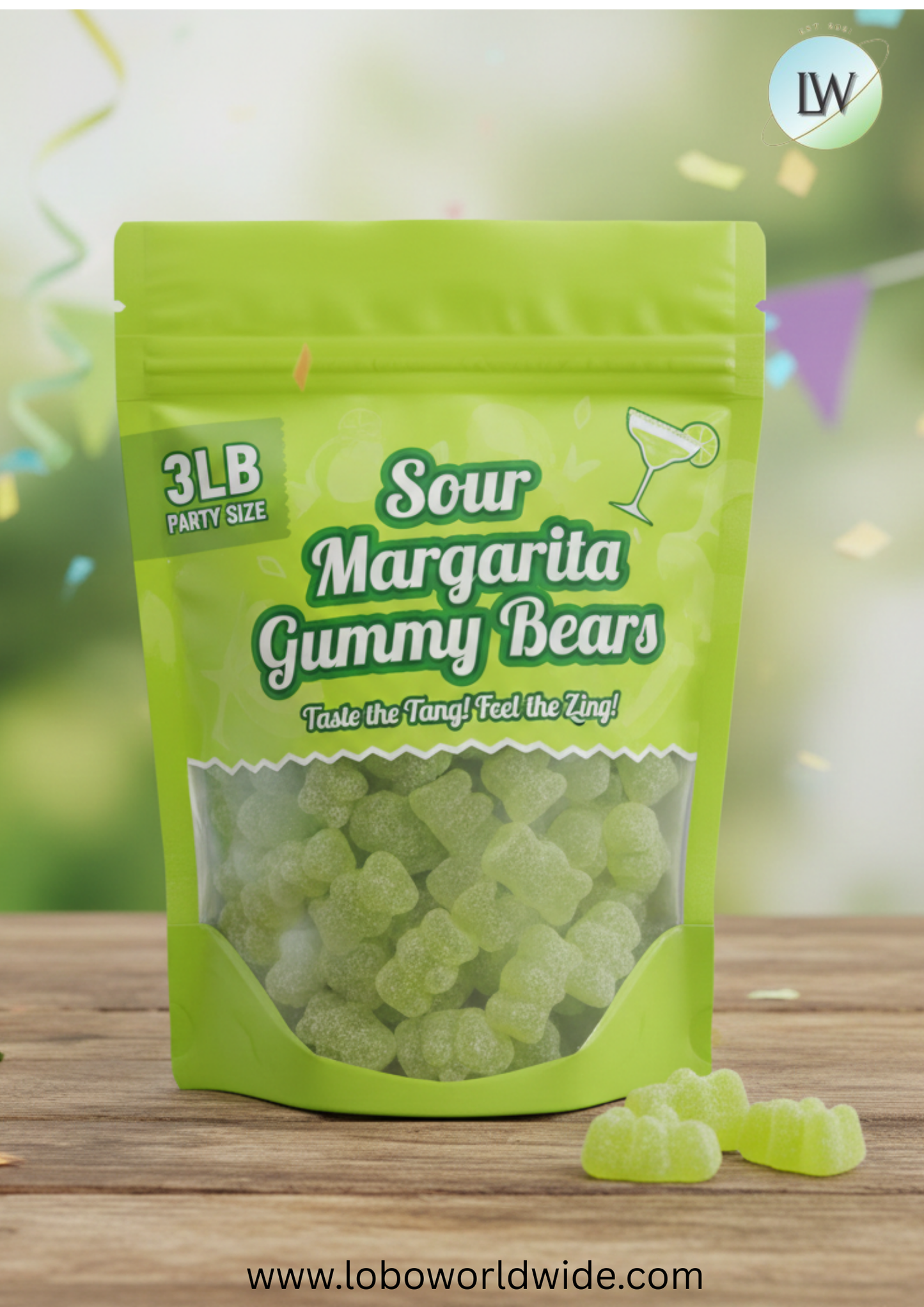 Sour Margarita Gummy Bears(Various Sizes)