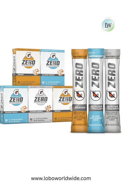 Gatorade G Zero Sports Drink Mix Powder Packets(Various Sizes & Flavours)
