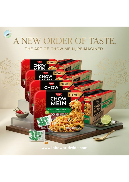 Nissin Chow Mein Noodles, Teriyaki Vegetable, 4 Ounce