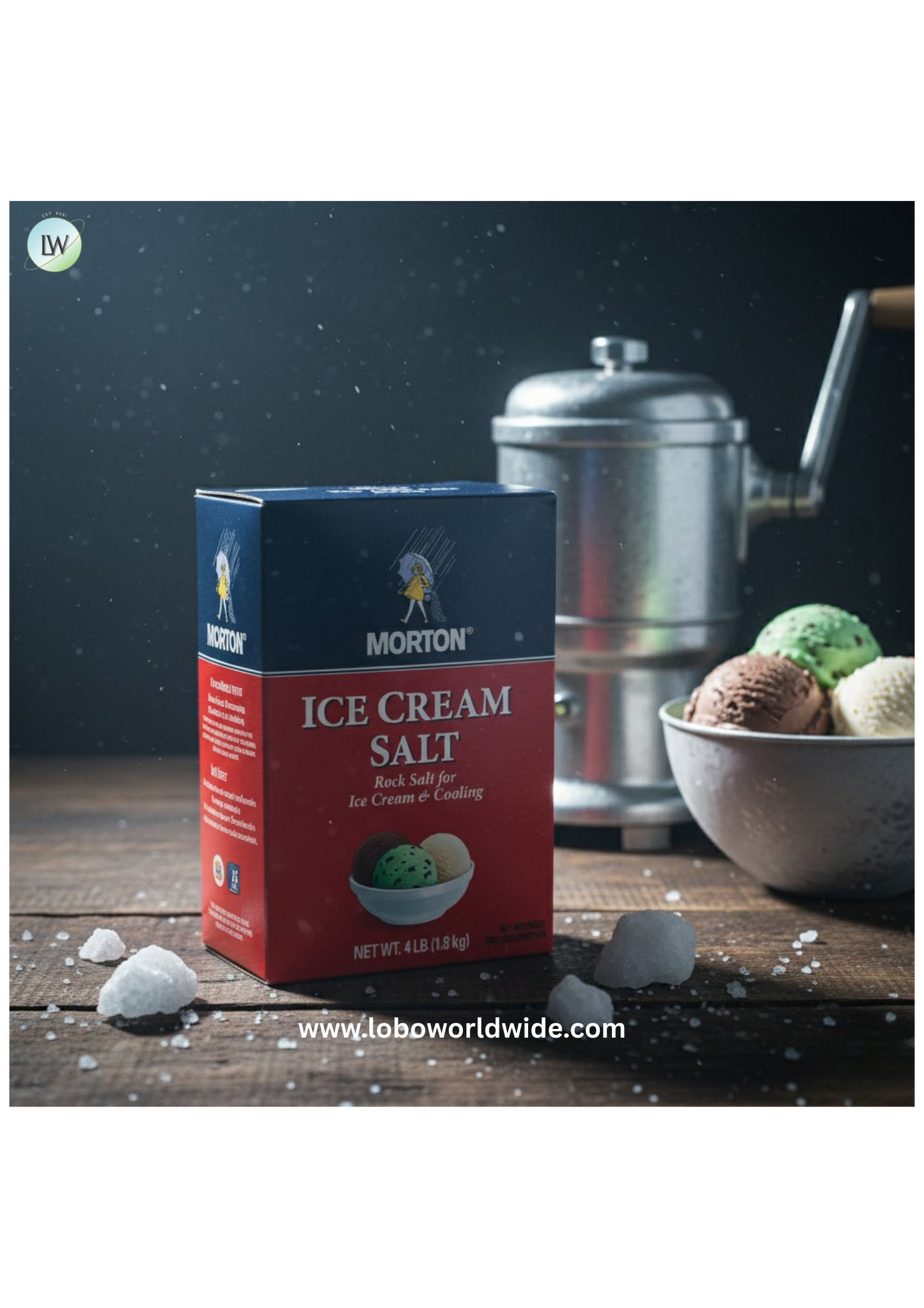 Morton - Ice Cream Salt - 4 lbs. (Pack of 2)