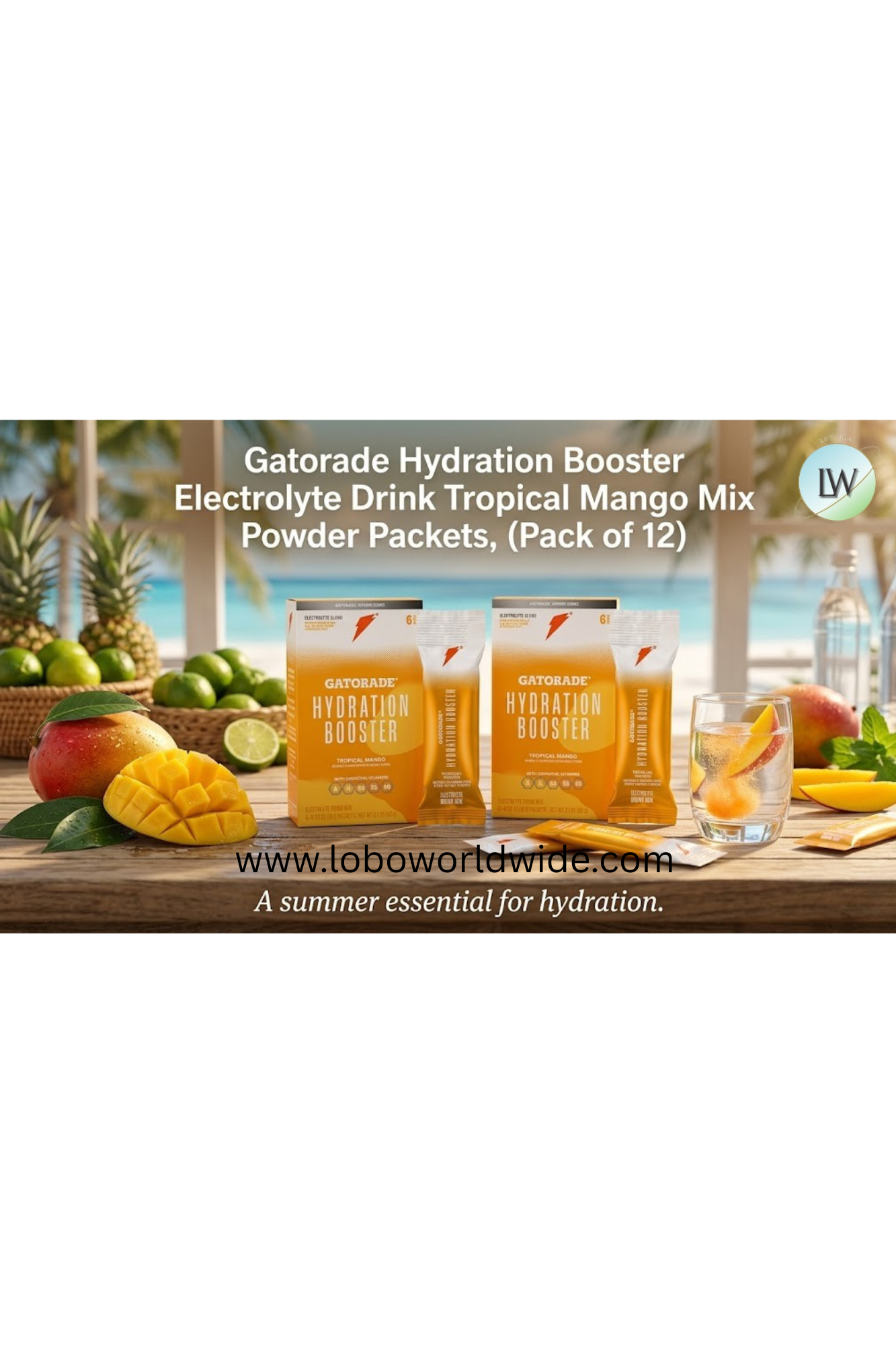 Gatorade Hydration Booster Electrolyte Drink Mix Powder Packets(Various Flavours &Sizes)
