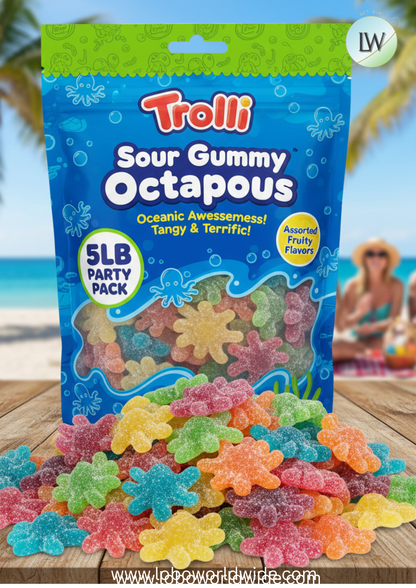 Trolli Sour Gummy Octopus(Various Sizes)