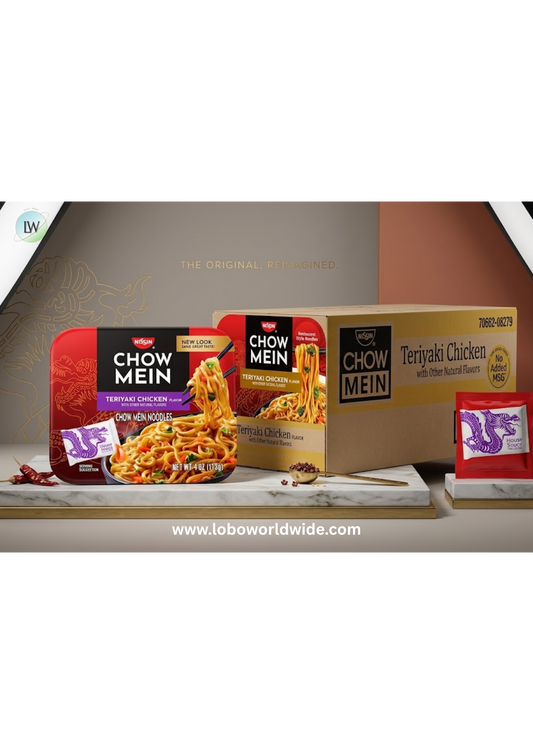 Nissin Chow Mein Noodles, Teriyaki Chicken, 4 Ounce (Pack of 8)