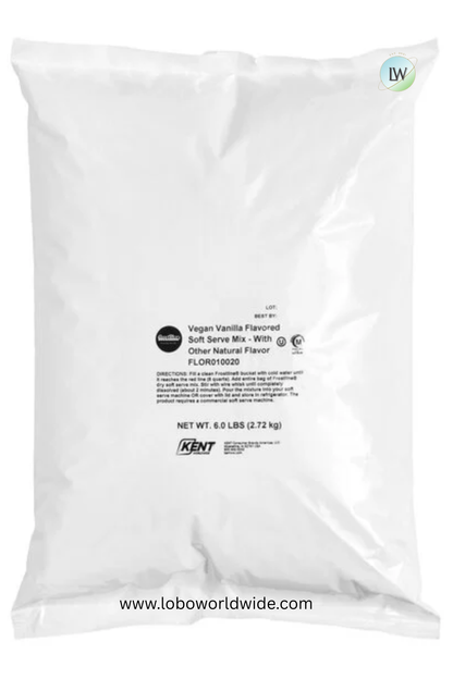 Frostline Vegan Vanilla Soft Serve Mix 6 lb. - 6/Case