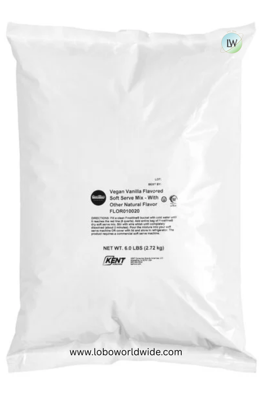 Frostline Vegan Vanilla Soft Serve Mix 6 lb. - 6/Case