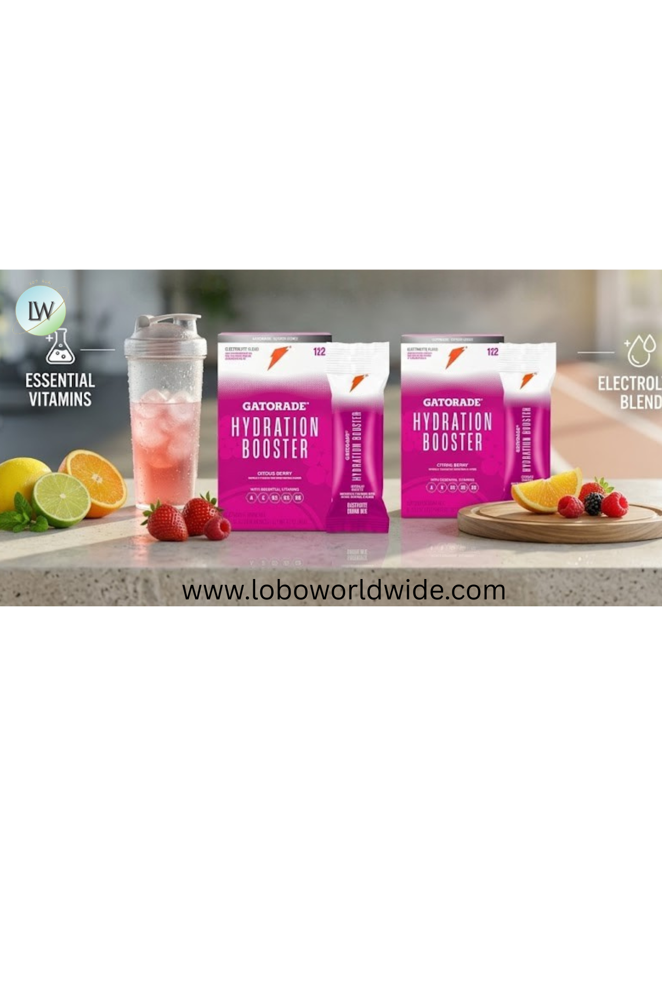 Gatorade Hydration Booster Electrolyte Drink Mix Powder Packets(Various Flavours &Sizes)