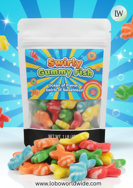 Swirly Gummy Fish(Various Sizes)
