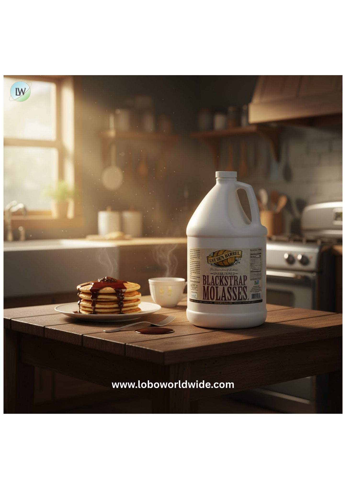 Golden Barrel 1 Gallon Sulfur-Free Blackstrap Molasses