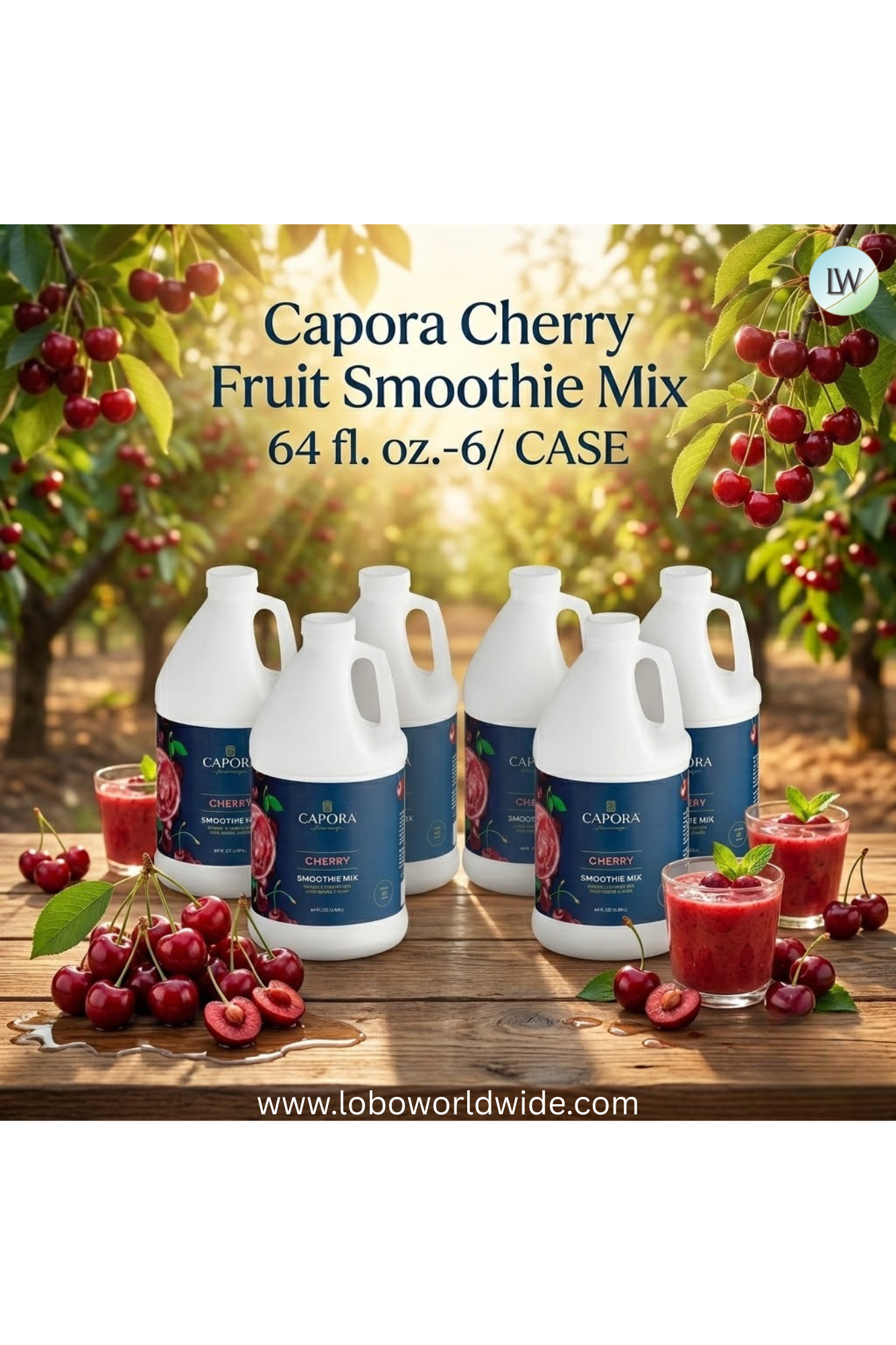 Capora Fruit Smoothie Mix 64 fl. oz.-6/case(Various Flavours)