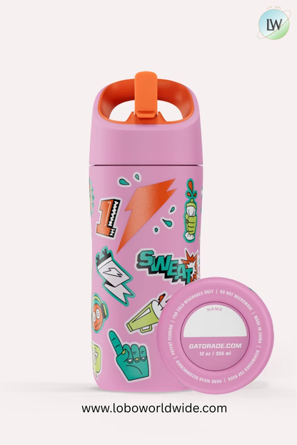 Gatorade Rookie Stainless Steel Water Bottle, 12oz(Various Colors)