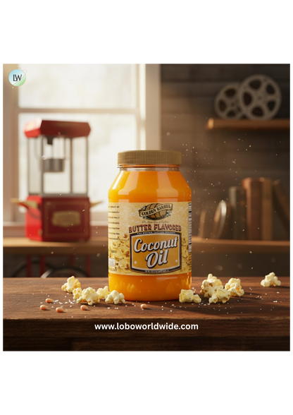 Golden Barrel 32 fl. oz. Butter Flavored Coconut Oil