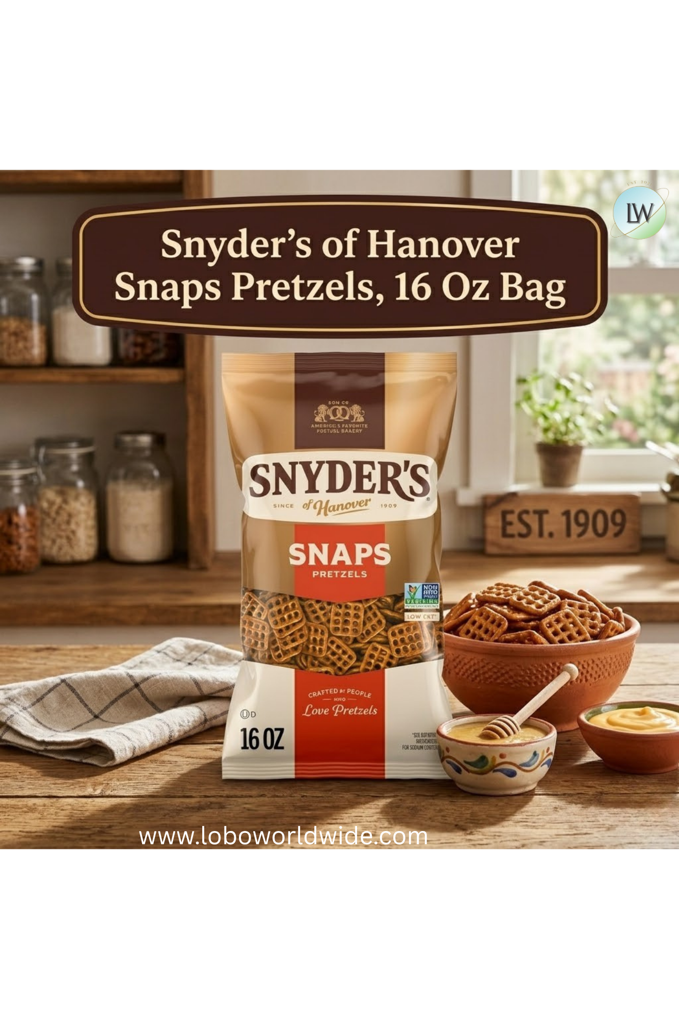 Snyder's of Hanover Old Tyme Pretzels, 16 oz.
