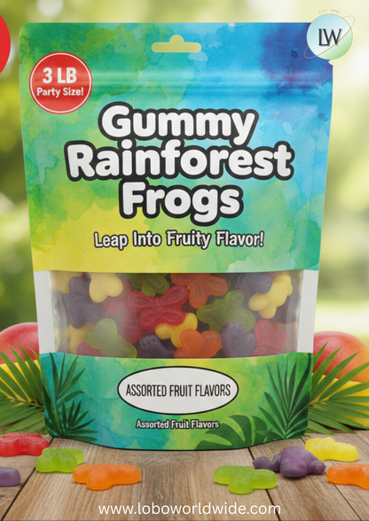 Gummy Rainforest Frogs(Various Sizes)