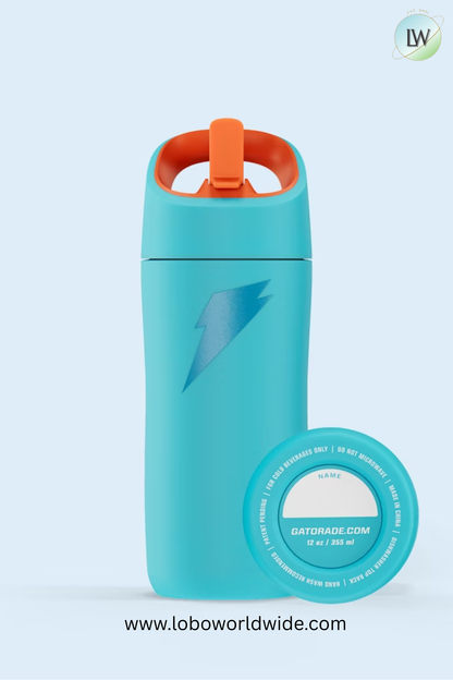 Gatorade Rookie Stainless Steel Water Bottle, 12oz(Various Colors)