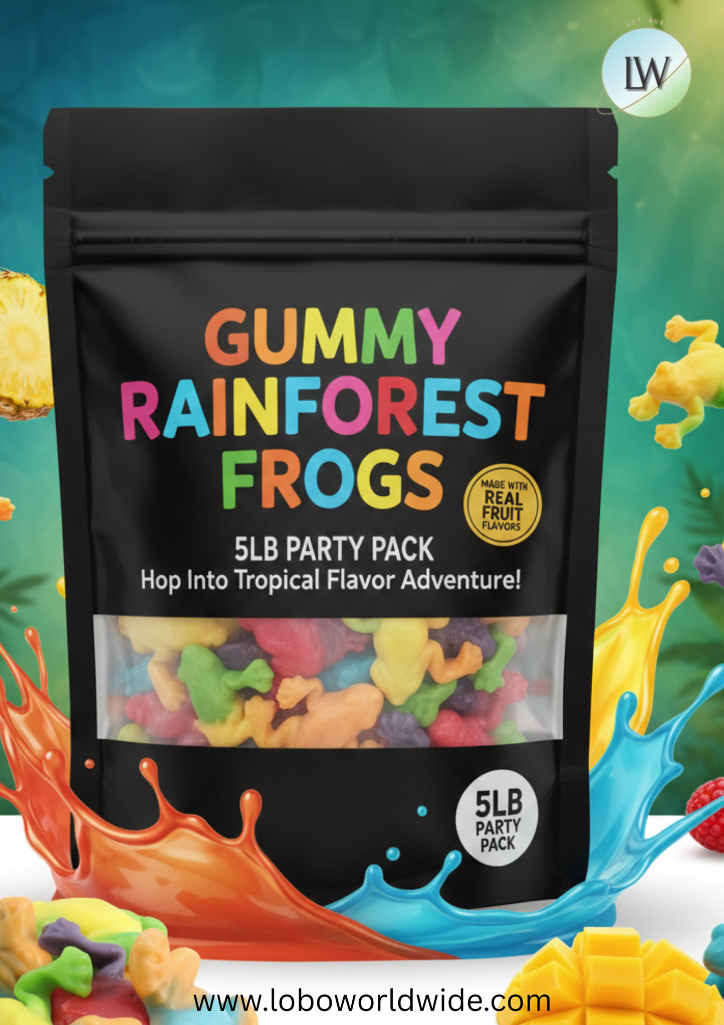 Gummy Rainforest Frogs(Various Sizes)