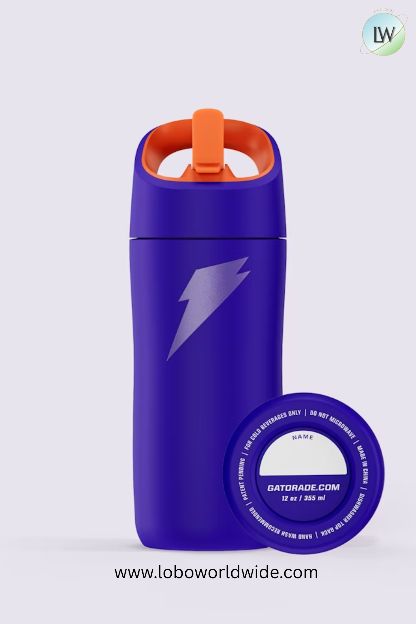 Gatorade Rookie Stainless Steel Water Bottle, 12oz(Various Colors)