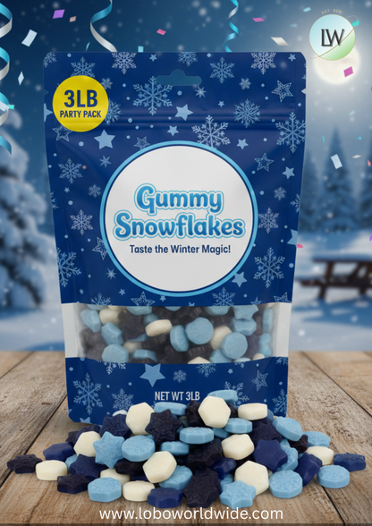 Gummy Snowflakes(Various Sizes)