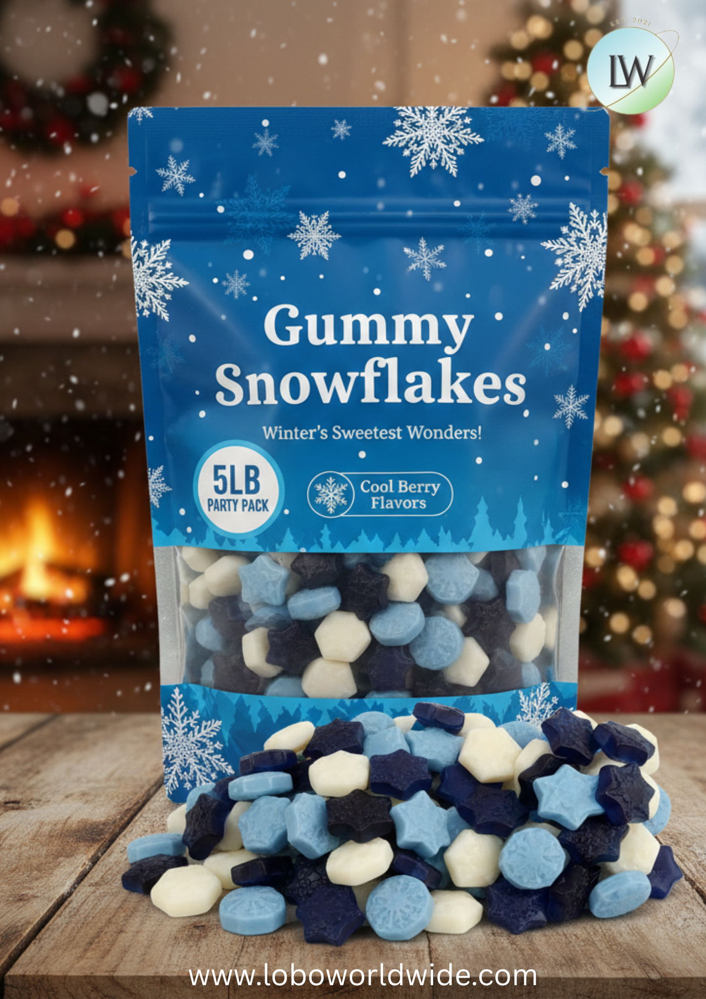 Gummy Snowflakes(Various Sizes)