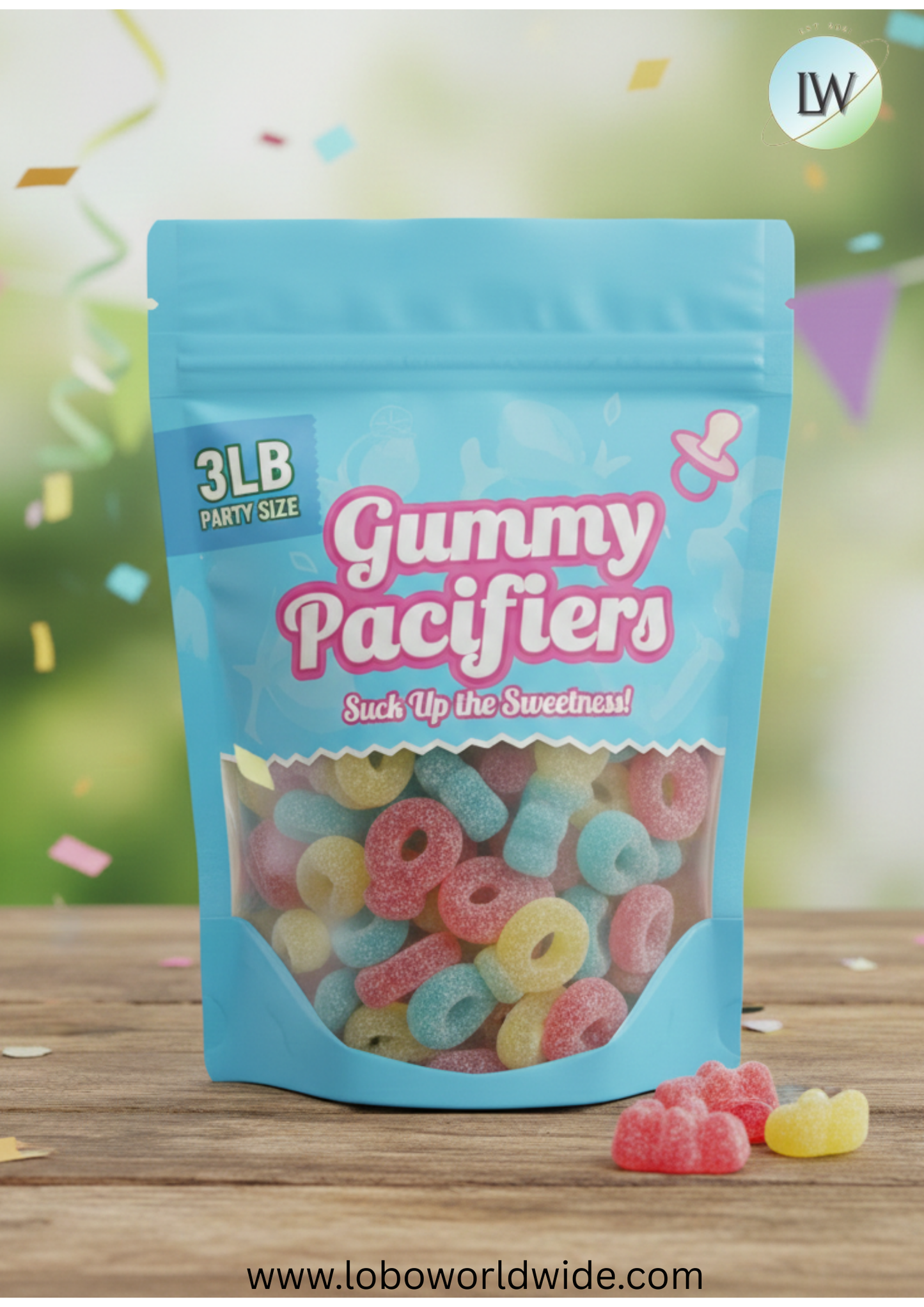 Gummy Pacifiers(Various Sizes)