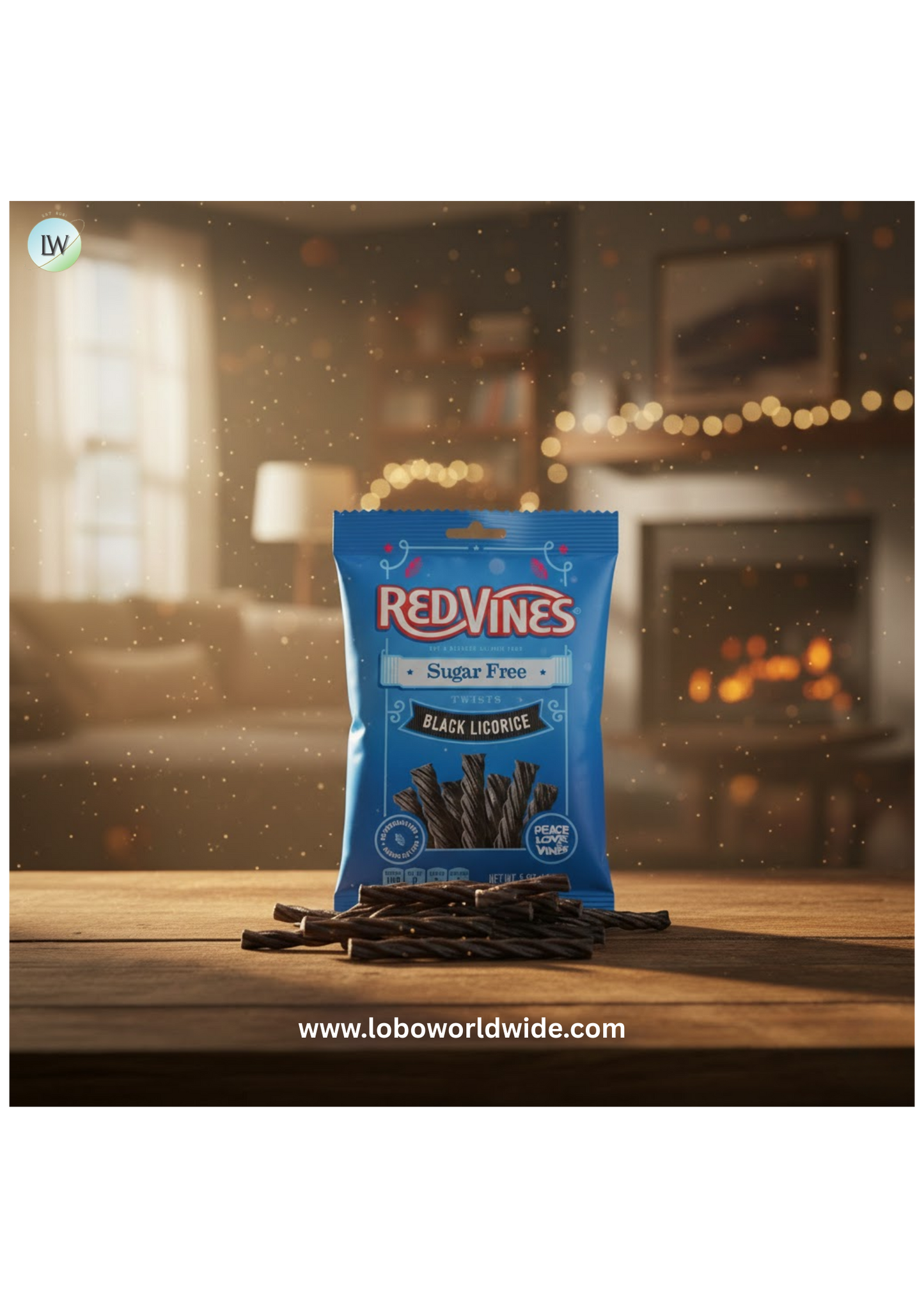 American Licorice Sugar Free Black Licorice Vines, 1 bag (5 oz)