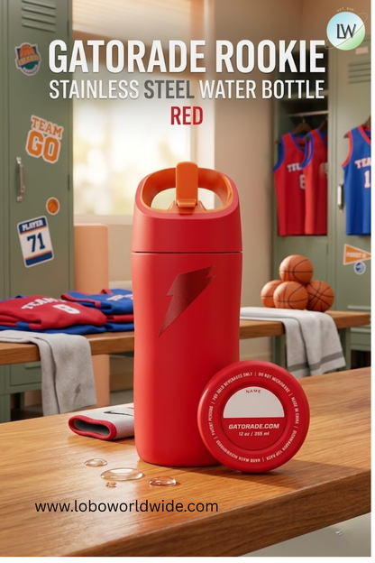 Gatorade Rookie Stainless Steel Water Bottle, 12oz(Various Colors)
