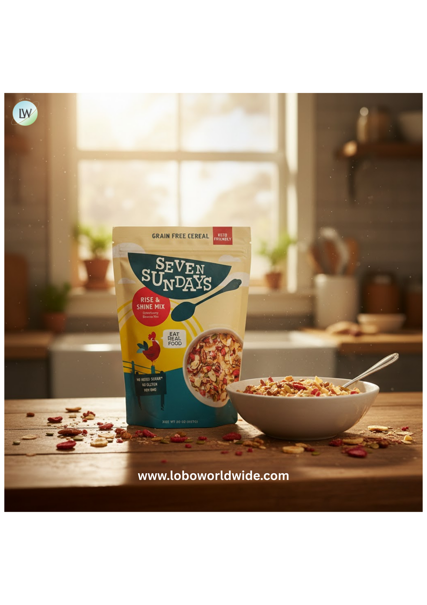 Seven Sundays Keto Rise and Shine Granola Cereal, 20 oz.