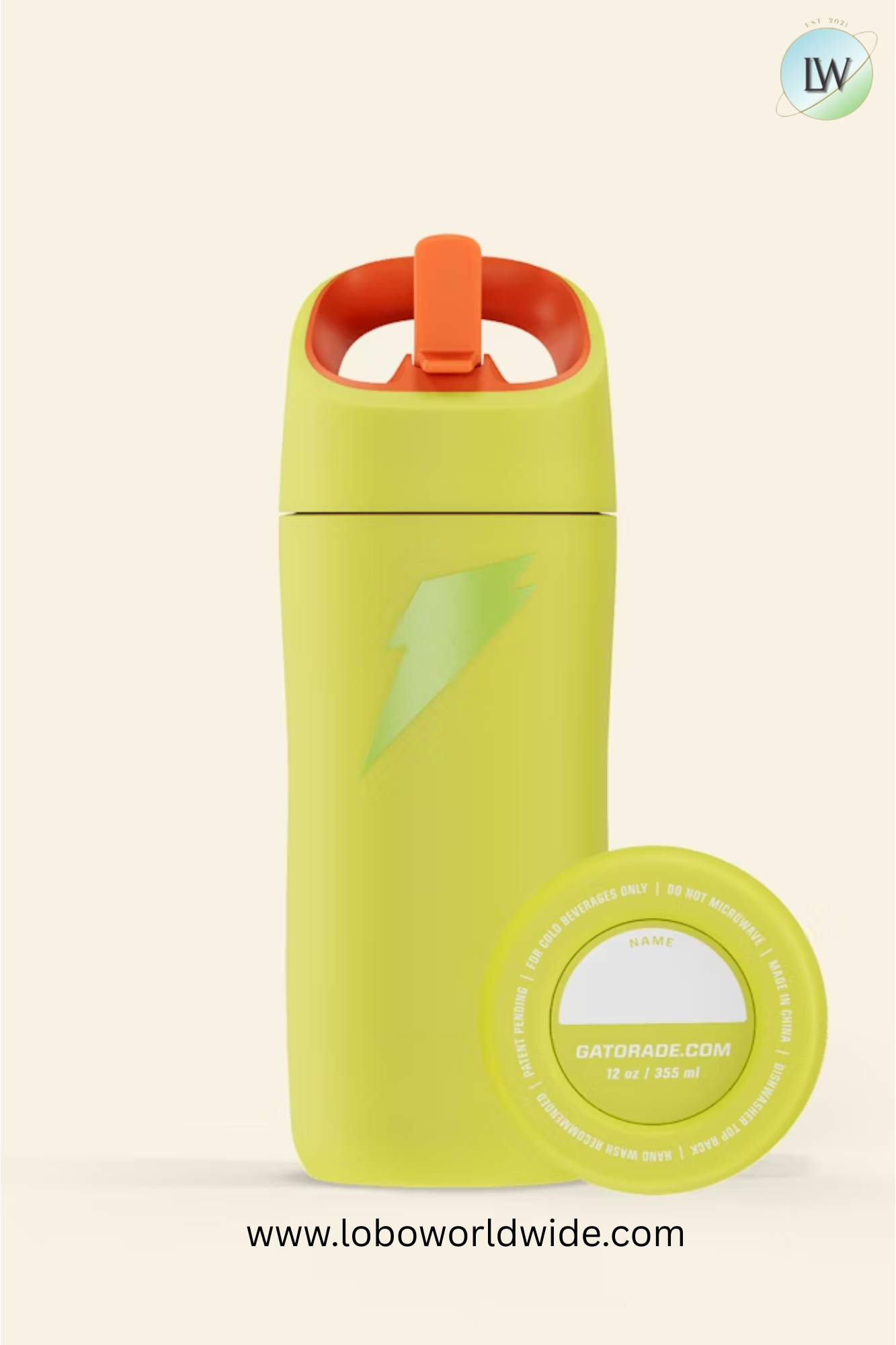 Gatorade Rookie Stainless Steel Water Bottle, 12oz(Various Colors)