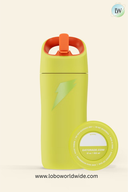 Gatorade Rookie Stainless Steel Water Bottle, 12oz(Various Colors)