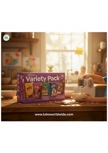 Kellogg's Assorted Cereal Variety Pack, 25 pk.