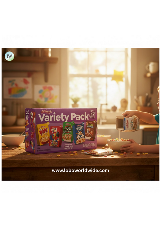 Kellogg's Assorted Cereal Variety Pack, 25 pk.