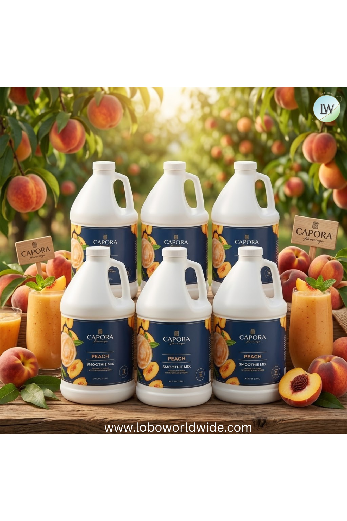 Capora Fruit Smoothie Mix 64 fl. oz.-6/case(Various Flavours)