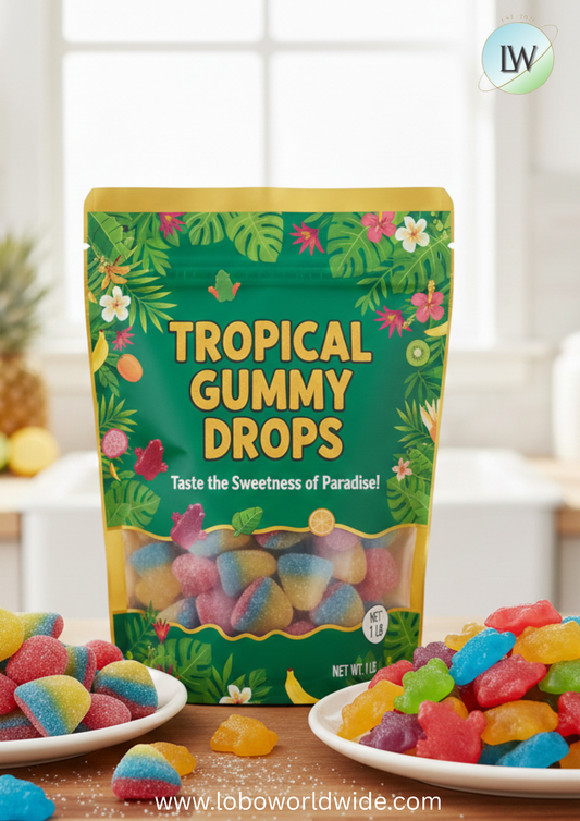 Tropical Gummy Drops(Various Sizes)