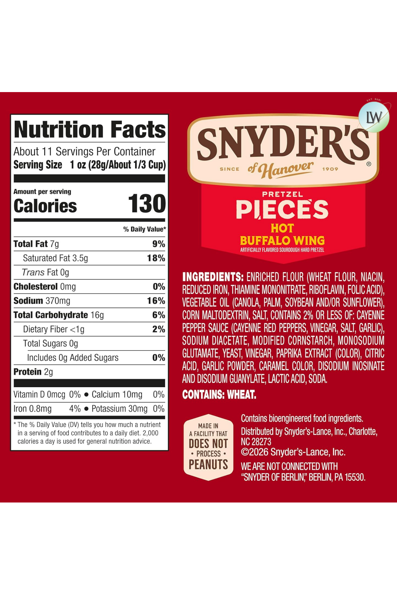 Snyder's of Hanover Pretzel Pieces, 11.25 oz