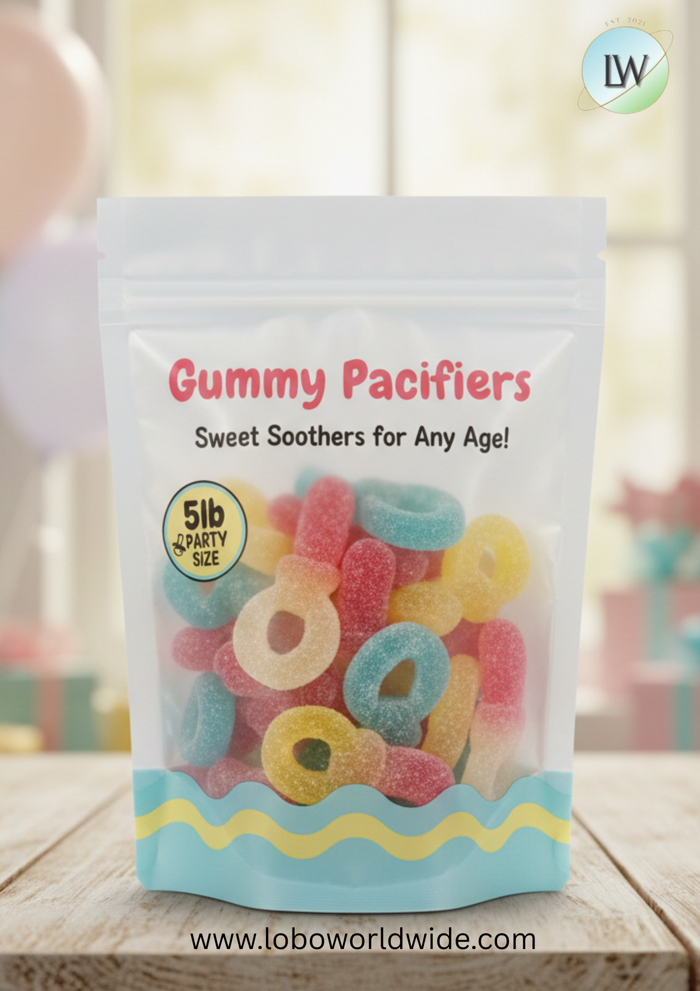 Gummy Pacifiers(Various Sizes)