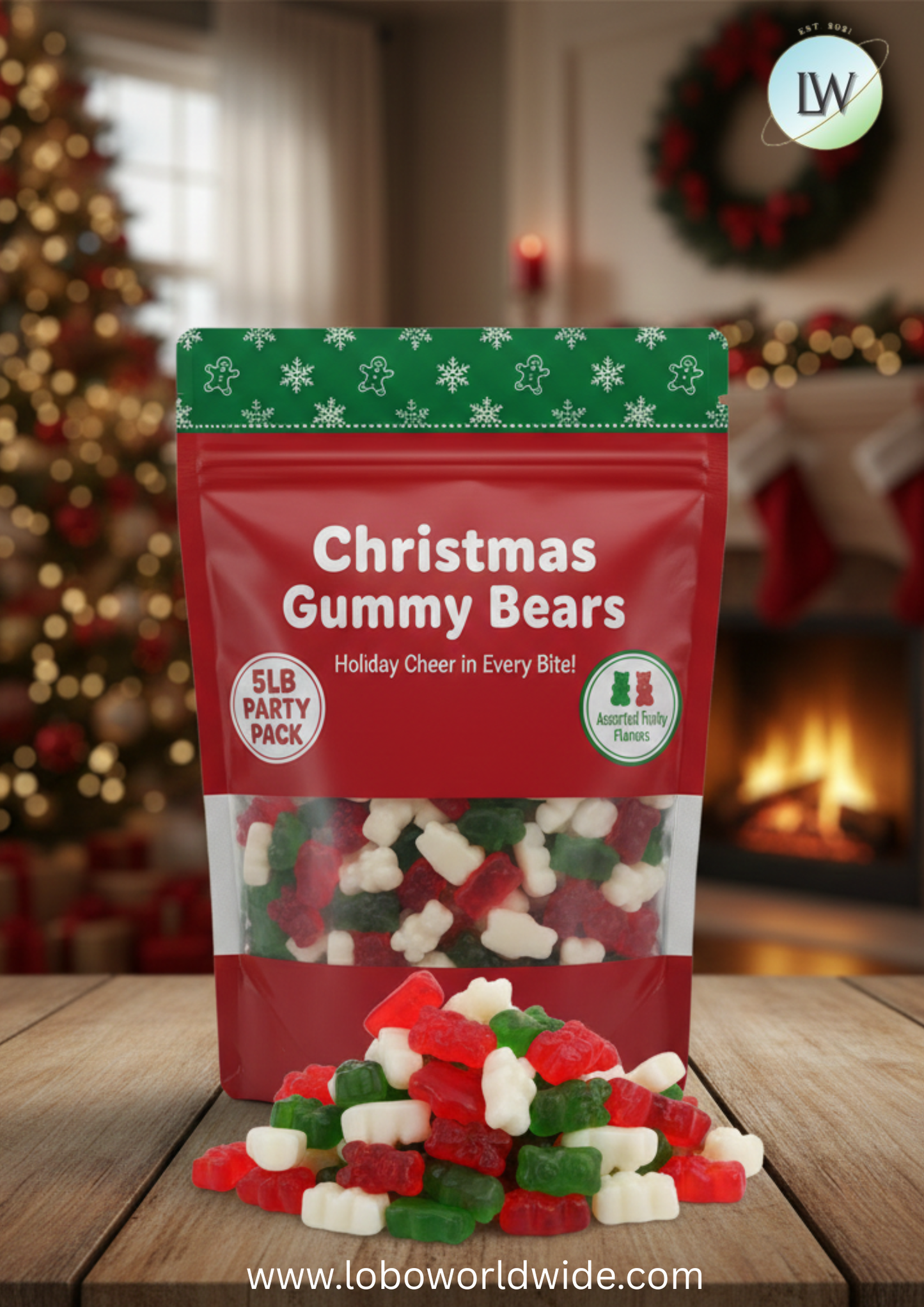 Christmas Gummy Bears (Various Sizes)