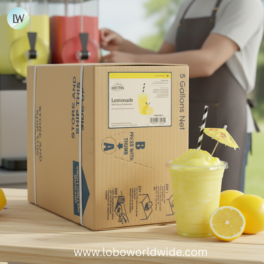 Hometown Provisions Bag in Box Lemonade Slushy 5:1 Concentrate 5 Gallon