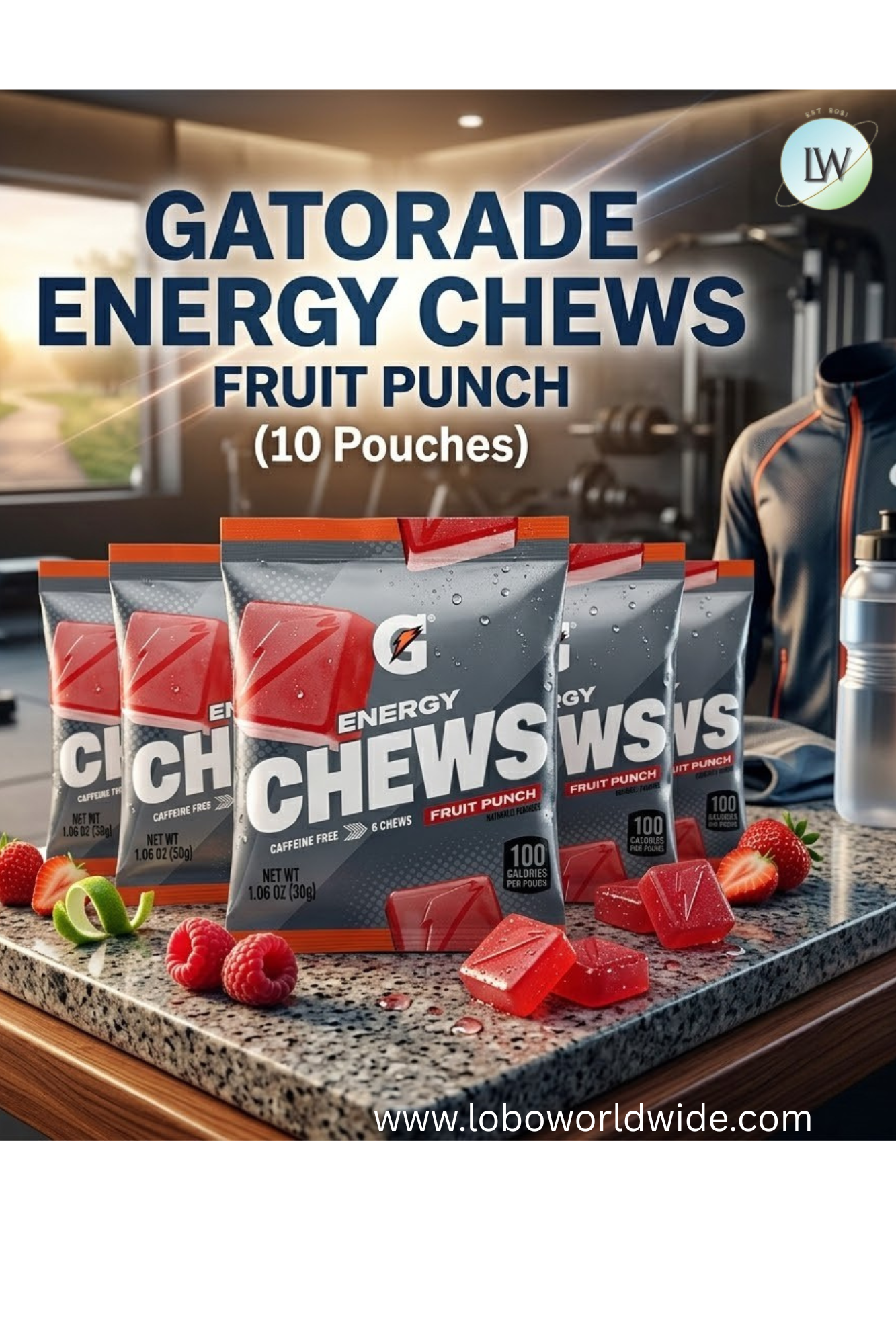Gatorade Energy Chews,(Various Flavours)