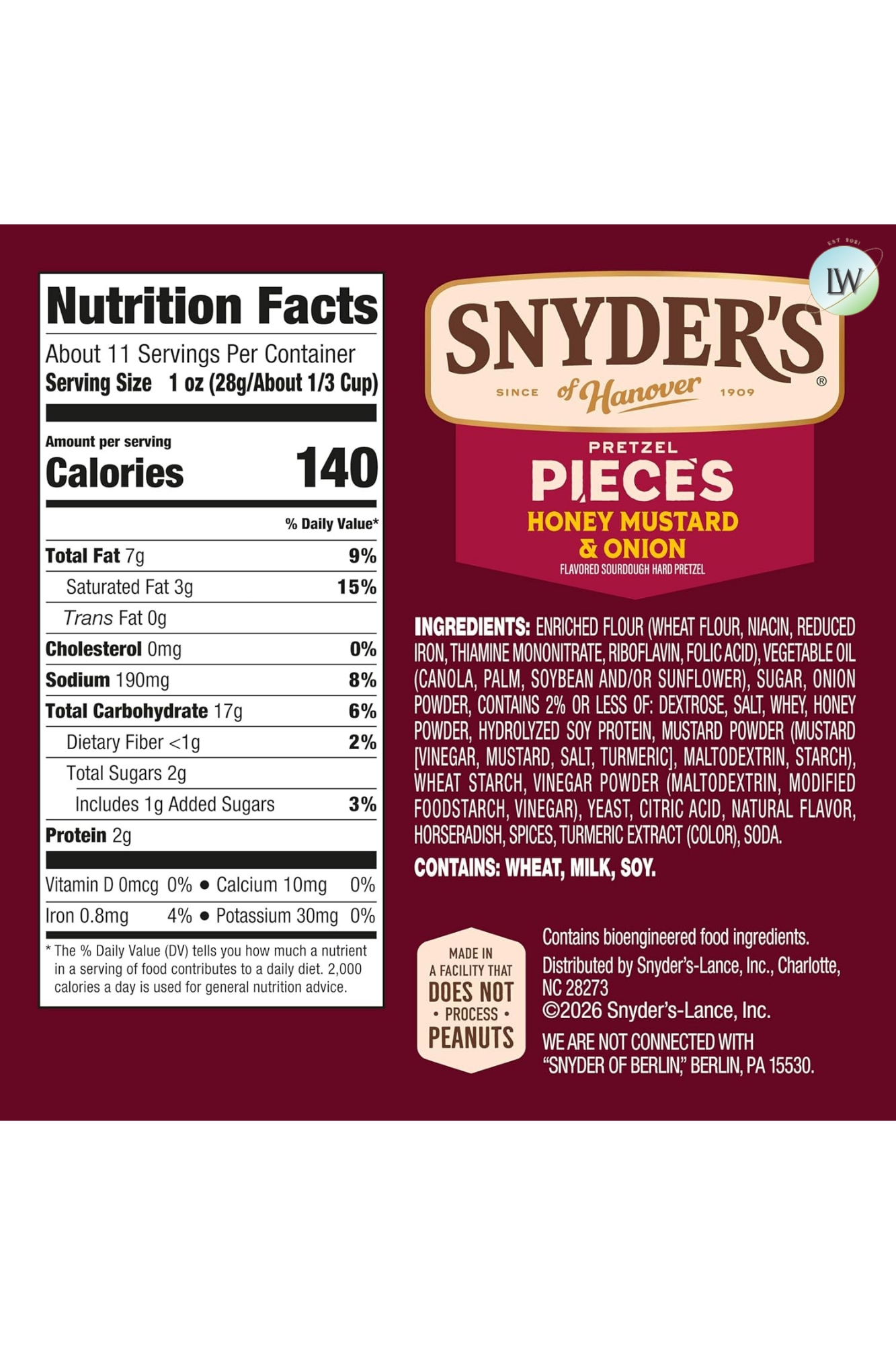 Snyder's of Hanover Pretzel Pieces, 11.25 oz