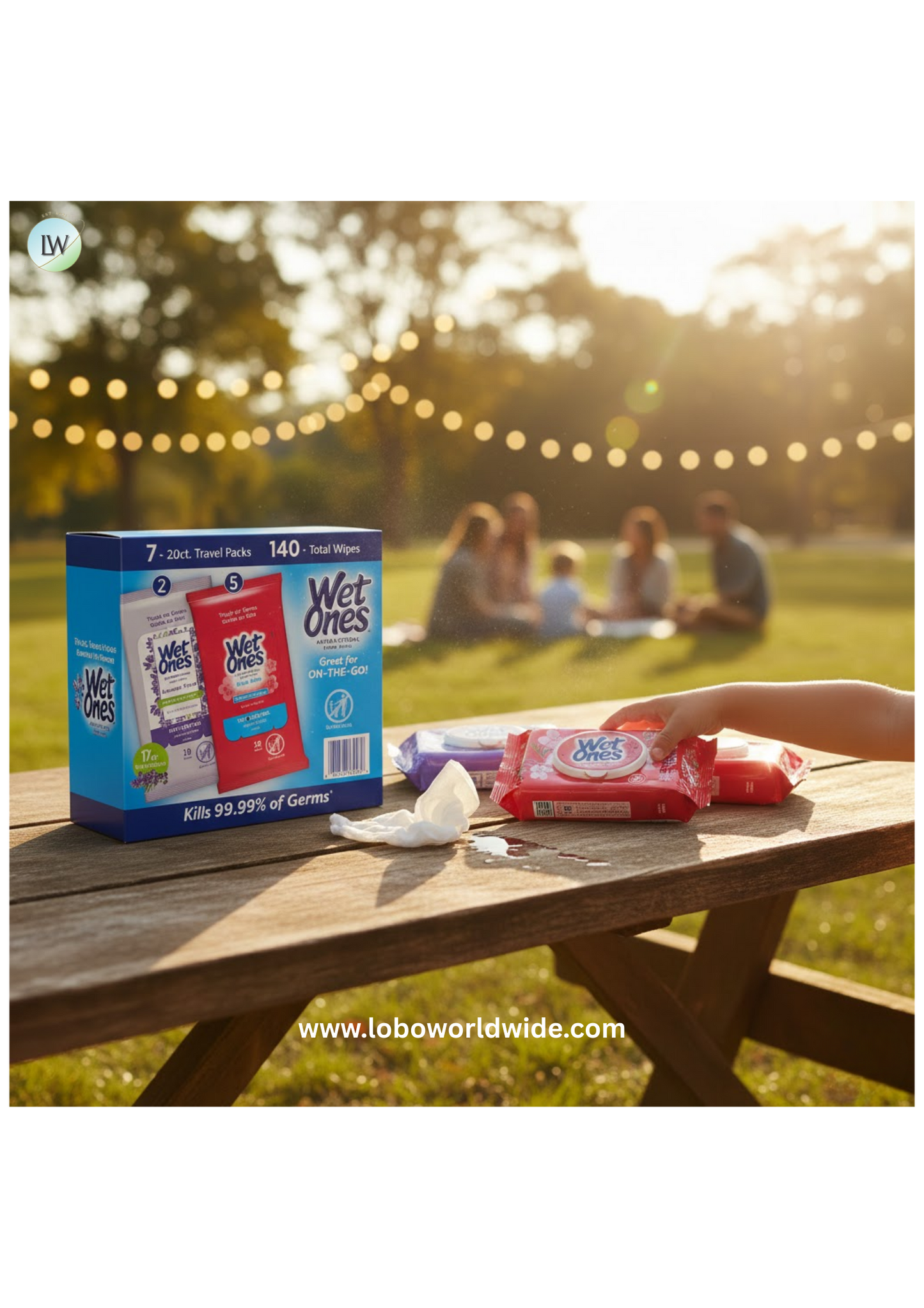 Wet Ones Antibacterial Hand Wipes Travel Pack - Fresh Scent, 7 pk./20 ct.