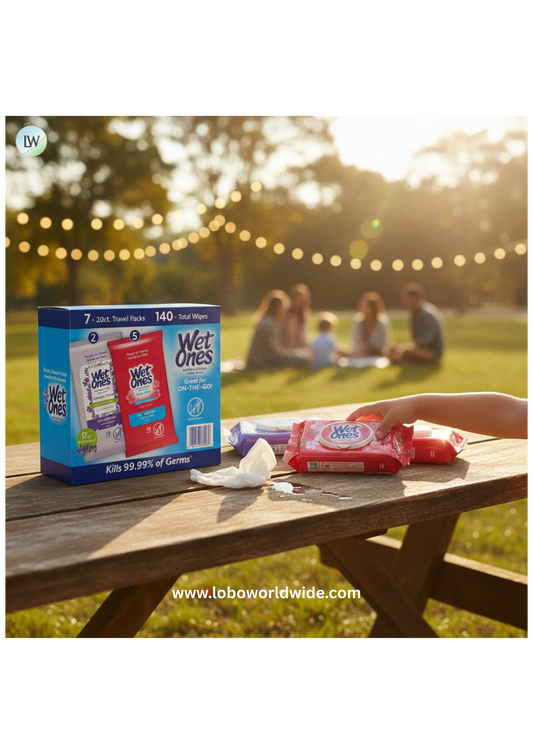 Wet Ones Antibacterial Hand Wipes Travel Pack - Fresh Scent, 7 pk./20 ct.