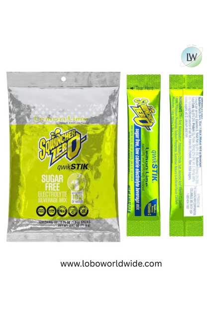 Sqwincher Quick Stiks, Sugar Free Drink Mix Powder, 10 oz Yield Per Unit,200PK(Various Flavours)