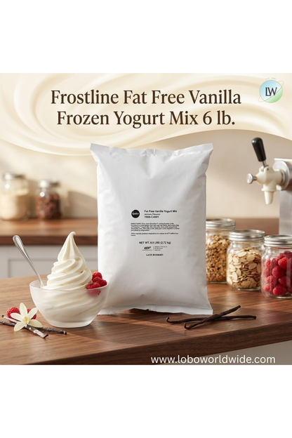 Frostline Fat Free Vanilla Frozen Yogurt Mix 6 lb.