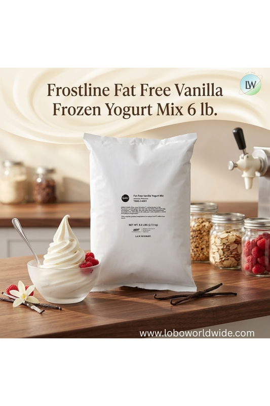 Frostline Fat Free Vanilla Frozen Yogurt Mix 6 lb.