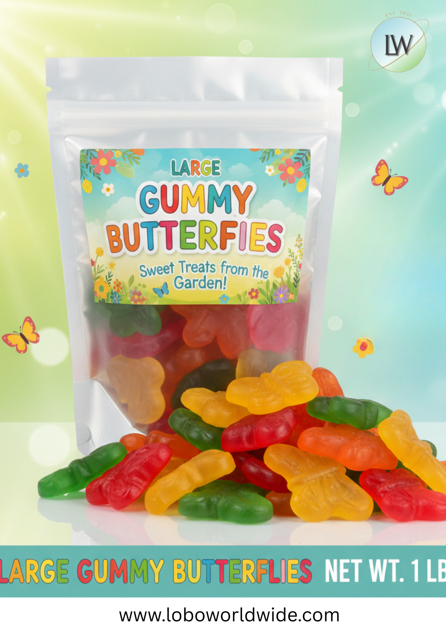 Large Gummy Butterflies(Various Sizes)