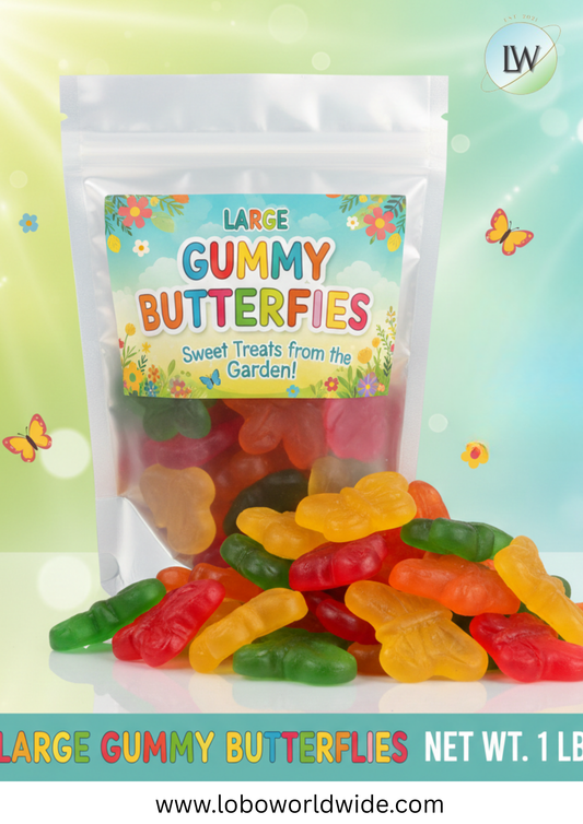 Large Gummy Butterflies(Various Sizes)
