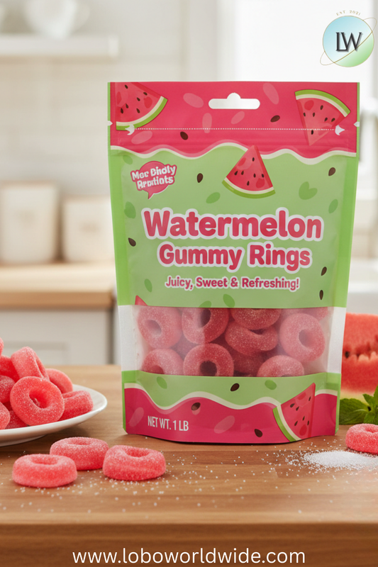 Watermelon Gummy Rings (Various sizes)