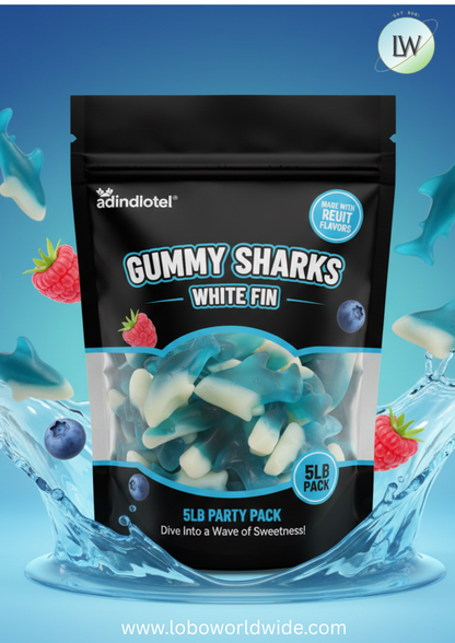 Gummy Sharks - White Fin(Various Sizes)