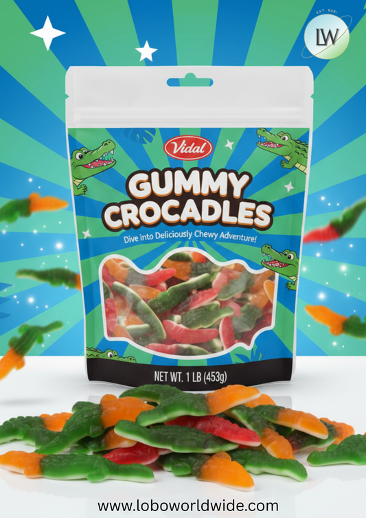 Vidal Gummy Crocodiles (Various Sizes)