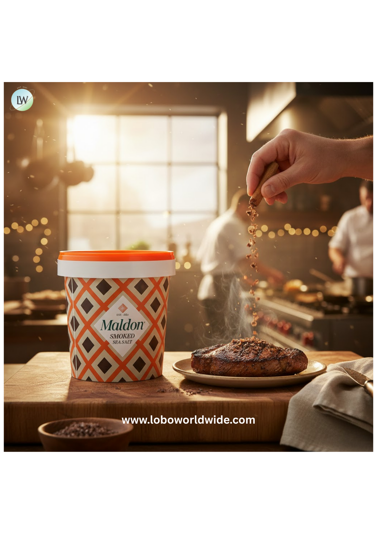 Maldon Smoked Sea Salt Bucket 1.1 lb.